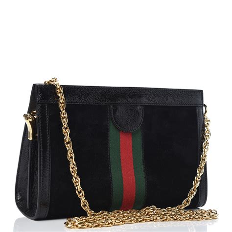 gucci ophidia shoulder bag black suede|gucci ophidia 3 zipper bag.